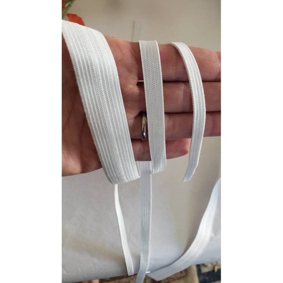 USA Made 1/4" Black Elastic, Or 3/8", Ten Yards, Also In White / Costuming - Picture 3 of 9